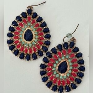 Elegant Multicolor Teardrop Earrings